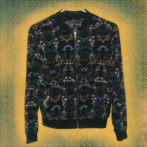 Floral Bomber Jacket